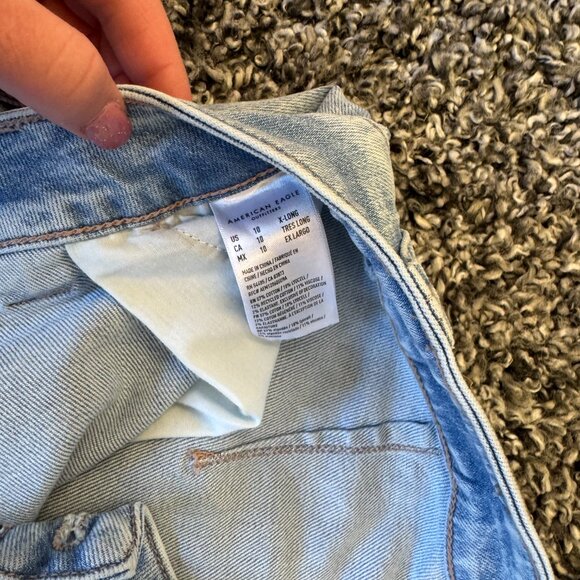 AE Dreamy Drape Stretch Super High-Waisted Cargo Baggy Wide-Leg Jeans - Picture 3 of 4